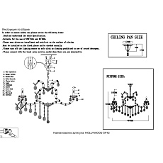 Подвесная люстра Crystal Lux Hollywood SP12 Gold 2