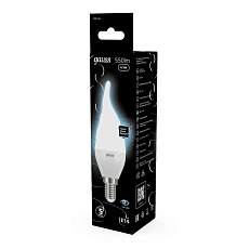 Лампа светодиодная Gauss E14 6.5W 4100K матовая 104101207 2