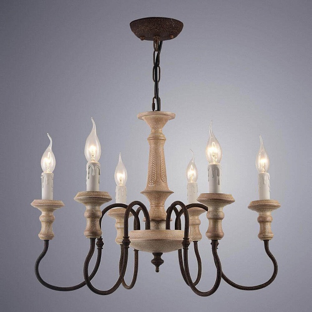 Подвесная люстра Arte Lamp A1700LM-6BR Фото № 3
