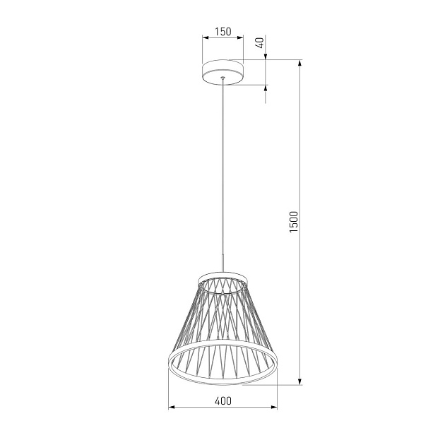 Подвесной светодиодный светильник Eurosvet Cesta 40016/1 LED коричневый Фото № 6