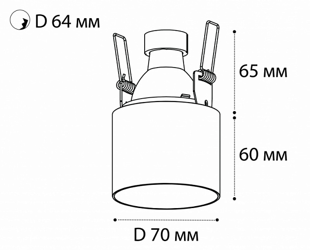 Встраиваемый светильник Italline DL 3025 white Фото № 3