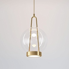 Подвесной светодиодный светильник Eurosvet Frasco 50267/1 LED латунь 5