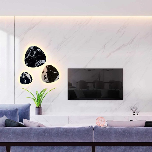 Бра Crystal Lux BILBAO AP10W LED D300 BLACK Фото № 4