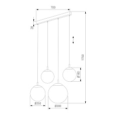 Подвесной светильник TK Lighting 4790 Esme 1