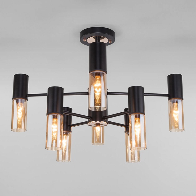 Подвесная люстра Eurosvet Tesoro 70125/8 черный Фото № 1