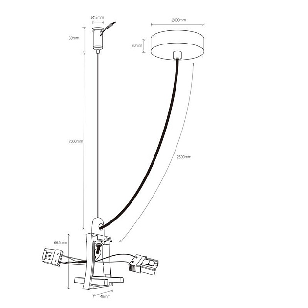 Соединитель с блоком питания Mantra Hanok 7553 Фото № 2