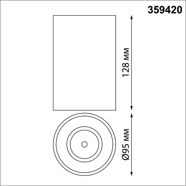 Потолочный светодиодный светильник Novotech Over Recte 359420 Фото № 2