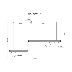 Подвесной светильник MyFar Jenifer MR1070-3P 1