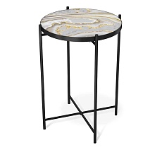 Журнальный стол Sheffilton SHT-CT8-3 золотистый пепел/черный муар 5093730103 3