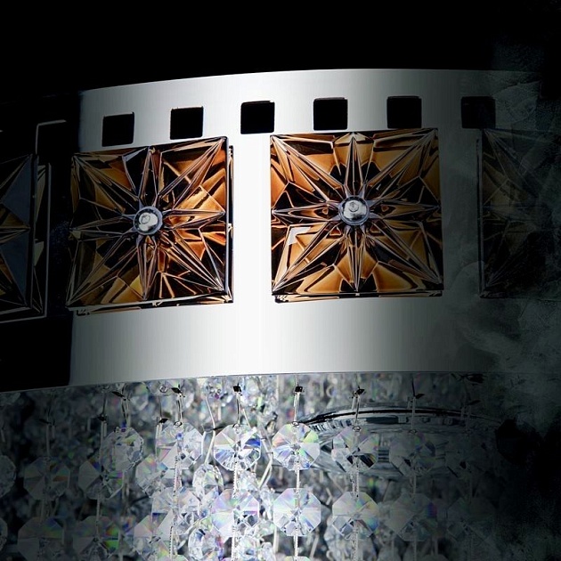 Каскадная люстра Artglass Flame 700x1600 CE Фото № 4