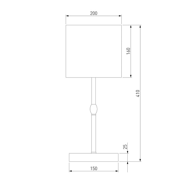 Настольная лампа Eurosvet Notturno 01162/1 латунь Фото № 2