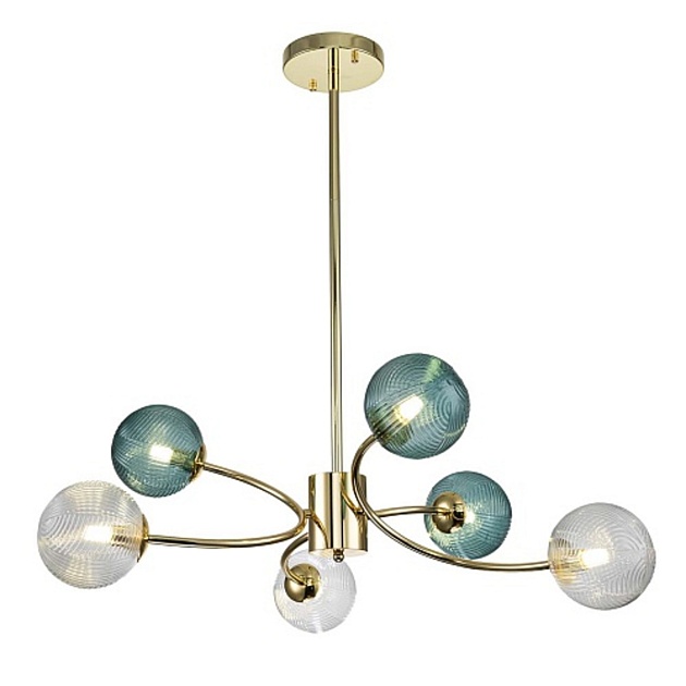 Подвесная люстра Indigo Selva 11032/6R Gold V000296 Фото № 1