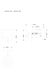 Спот Arte Lamp Sebastian A7051AP-1WH 1