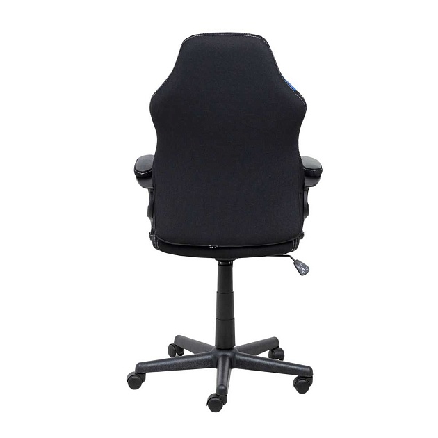 Игровое кресло AksHome Flaviy черный/серый/синий, ткань 86380 Фото № 9