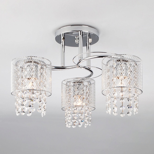 Потолочный светильник Eurosvet 30137/3 хром изображение 1 Потолочный светильник Eurosvet 30137/3 хром Фото № 1