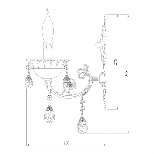 Бра Bogates 230/1 Strotskis изображение 2 Бра Bogates 230/1 Strotskis Фото № 2