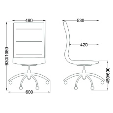 Офисное кресло AksHome Grace розовый, экокожа 48043 1