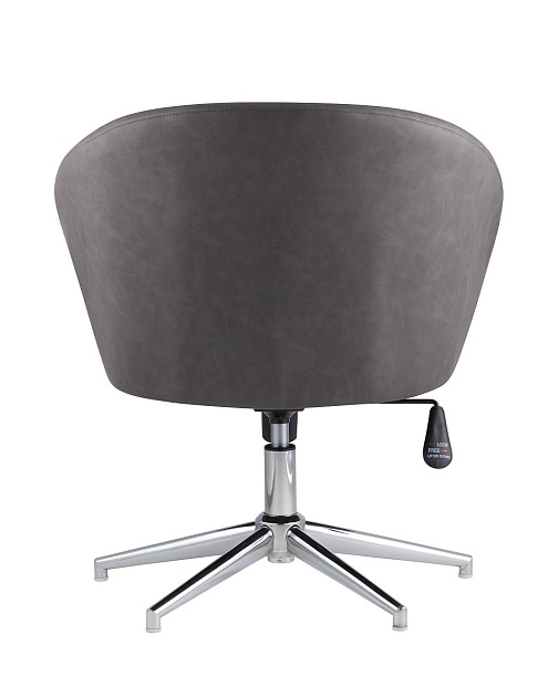 Поворотное кресло Stool Group Харис регулируемое ПУ серый HARRIS 15 Фото № 5