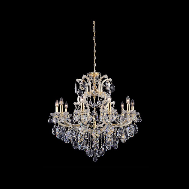 Подвесная люстра Crystal Lux Isabel SP11 Gold/Transparent Фото № 1