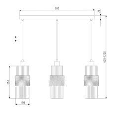 Подвесной светильник Eurosvet Soho 50209/3 хром 1
