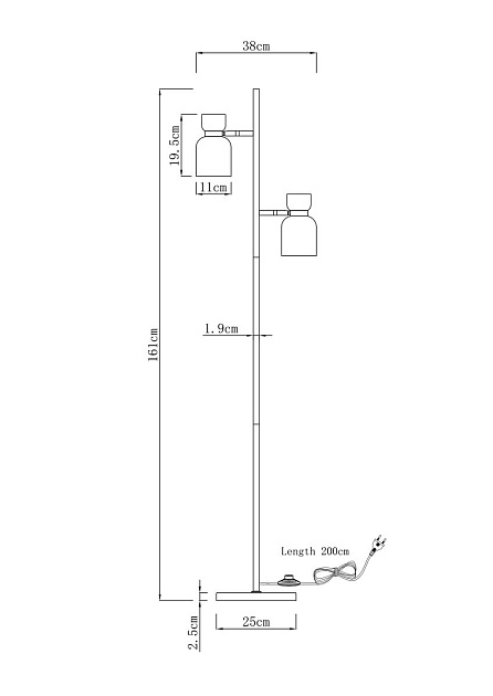 Торшер Moderli Hadley V11005-F Фото № 2