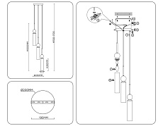 Подвесной светильник Ambrella light High light LH53257 5