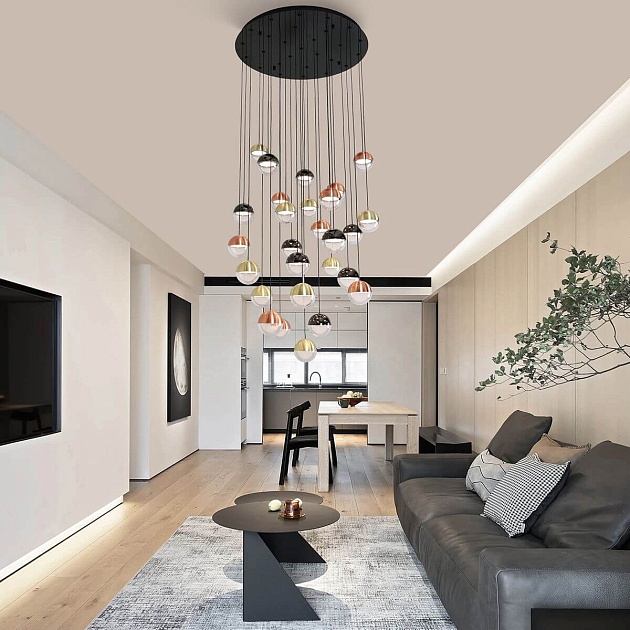 Подвесная светодиодная люстра Favourite Luna 4371-27P изображение 4 Подвесная светодиодная люстра Favourite Luna 4371-27P Фото № 4