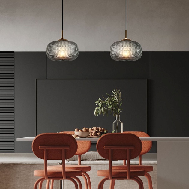 Подвесной светильник Eurosvet Gem 50262/1 серый Фото № 5