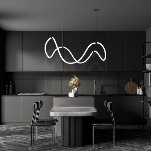 Подвесной светодиодный светильник Eurosvet 90288/1 черный Фото № 2