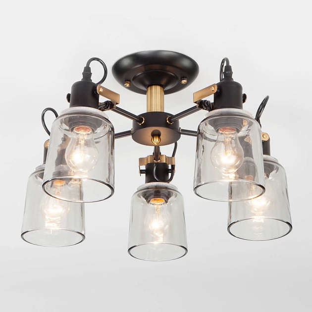 Потолочная люстра Eurosvet Astor 70111/5 черный изображение 3 Потолочная люстра Eurosvet Astor 70111/5 черный Фото № 3