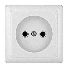 Розетка 2К Systeme Electric Хит 16A 250V белая RA10-131-B