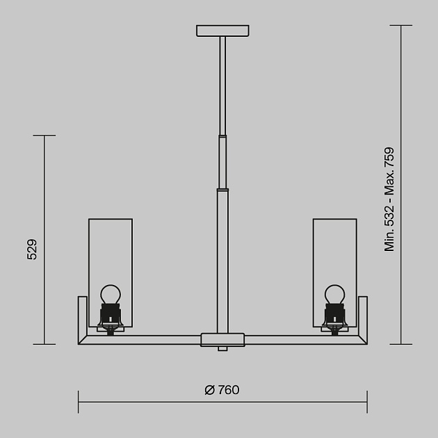 Подвесная люстра Maytoni Fortano MOD089PL-08BS изображение 2 Подвесная люстра Maytoni Fortano MOD089PL-08BS Фото № 2