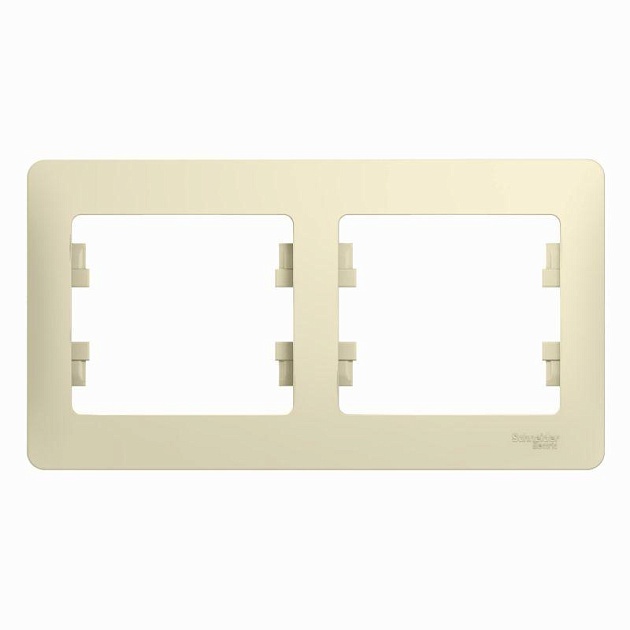 Рамка 2-постовая Systeme Electric Glossa бежевая GSL000202 изображение 1 Рамка 2-постовая Systeme Electric Glossa бежевая GSL000202 Фото № 1