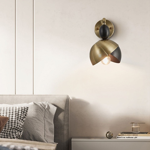 Бра Arte Milano Neapolis71307 271307/1B BK/GD Фото № 8