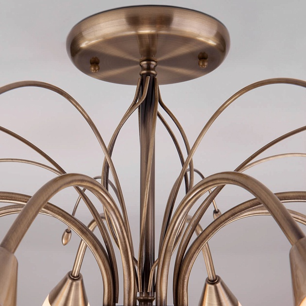 Потолочная люстра Eurosvet 30280/8 античная бронза изображение 4 Потолочная люстра Eurosvet 30280/8 античная бронза Фото № 4