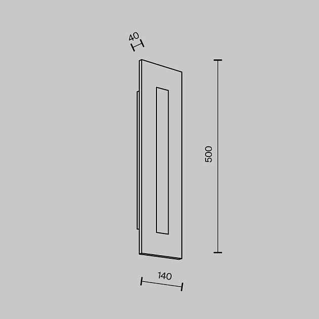 Настенный светодиодный светильник Modelux Modestyle MS.213.500 BS Фото № 7