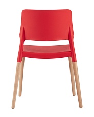 Кухонный стул Stool Group BISTRO красный с деревян. Ножками 8086 RED 2