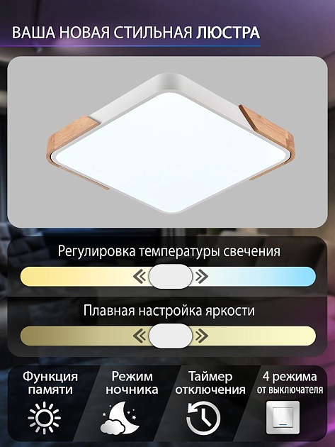 Потолочный светодиодный светильник Natali Kovaltseva LED LAMPS 81410 Фото № 2