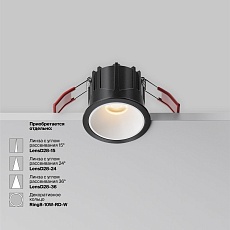 Встраиваемый светодиодный светильник Maytoni Technical Downlight Alfa LED DL043-01-10W2.7K-RD-B 1