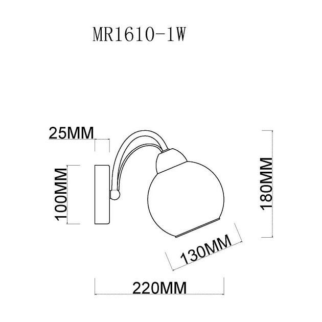 Бра MyFar Marsel MR1610-1W Фото № 2