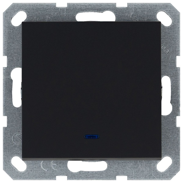 Выключатель одноклавишный Jasmart G3011NPB Фото № 2