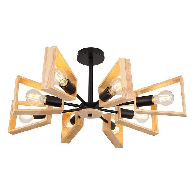 Потолочная люстра Arte Lamp Brussels A8030PL-8BK Фото № 1