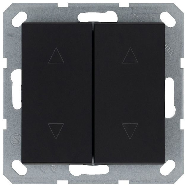 Выключатель двухклавишный Jasmart G3028PB Фото № 1