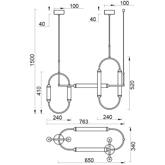 Подвесной светильник Vele Luce Capsula VL7294P03 Фото № 3