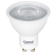 Лампа светодиодная General GU10 10W 6500K прозрачная GLDEN-MR16-DIF-10-230-GU10-6500 661577