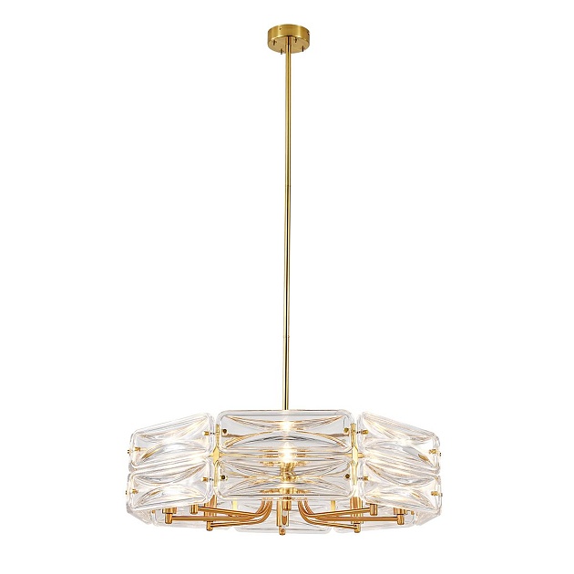 Подвесная люстра Indigo Zaffiro V12046/8P Brass V000499 изображение 1 Подвесная люстра Indigo Zaffiro V12046/8P Brass V000499 Фото № 1