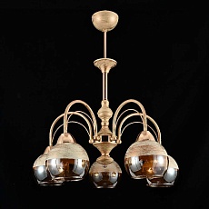 Подвесная люстра ЭкономСвет 13138/5WG+FGD BR+WG