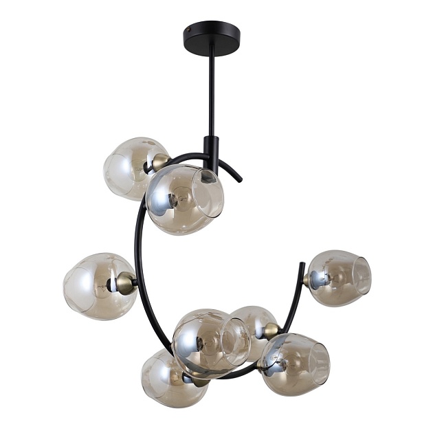 Подвесная люстра Gerhort G71163/8BK+AB AMB изображение 1 Подвесная люстра Gerhort G71163/8BK+AB AMB Фото № 1