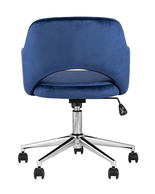 Офисное кресло Stool Group Кларк велюр синий CLARKSON BLUE CHROME Фото № 4