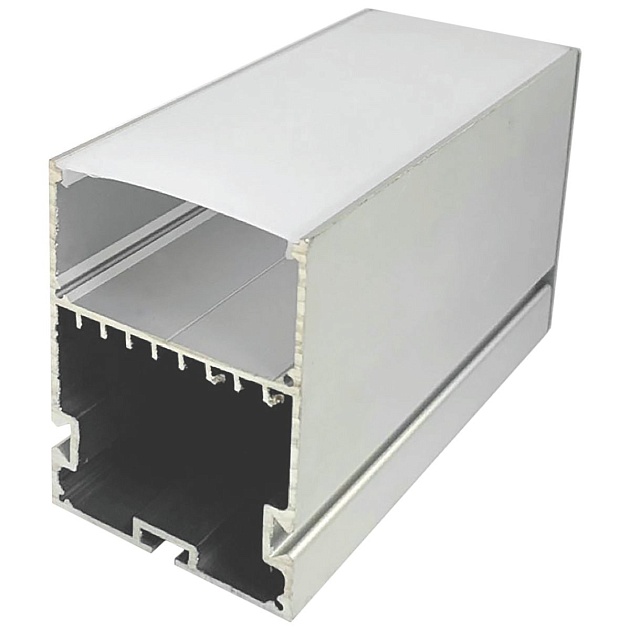 Профиль подвесной с рассеивателем серебро 2м. Apeyron 08-26 Фото № 1